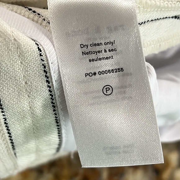 Rag and Bone Dylan Pant in White Stripe Size 00 - Picture 10 of 14